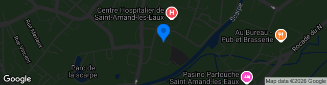 Map showing Stade Municipal
