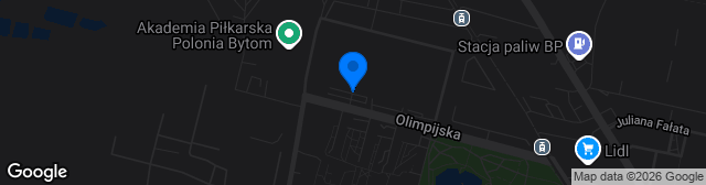 Map showing Stadion Polonii Bytom