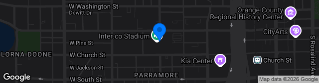 Map showing Inter&Co Stadium
