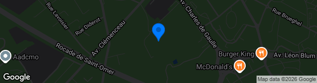 Map showing Stade Gaston Bonnet