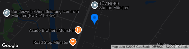 Map showing Senger Arena