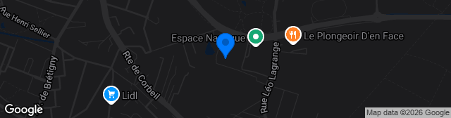 Map showing Parc des Sports Léo Lagrange