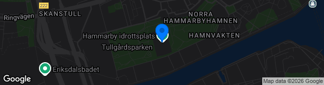 Map showing Hammarby IP