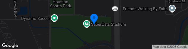 Map showing SaberCats Stadium