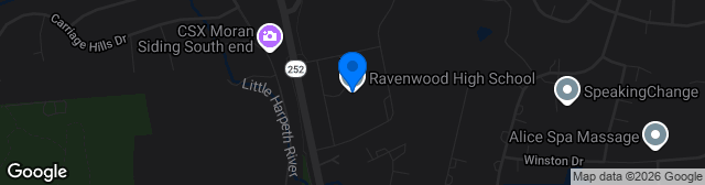 Map showing Ravenwood High School Soccer Field