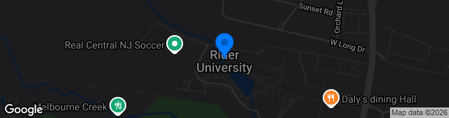 Map showing Rider University Field