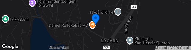 Map showing Lyngbø Idrettspark