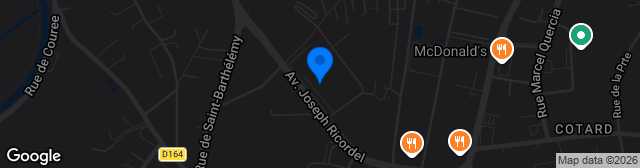 Map showing Stade Municipal 1