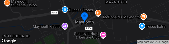 Map showing Rathcoffey Road Ground
