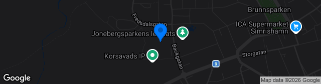 Map showing Korsavads IC A-plan