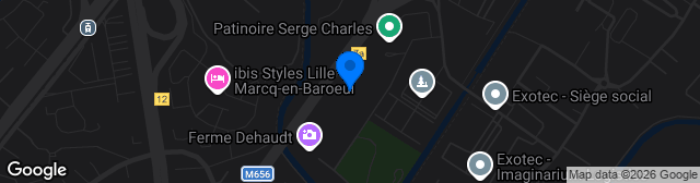 Map showing Complexe Sportif Lucien Montagne
