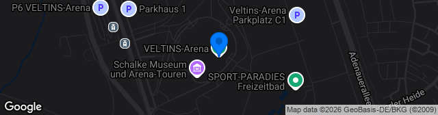 Map showing Veltins Arena