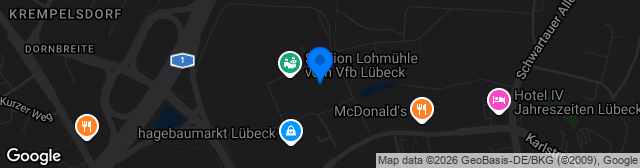 Map showing Stadion an der Lohmühle - Platz 4