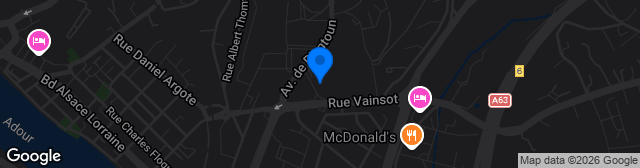 Map showing Stade Didier Deschamps