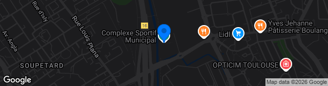 Map showing Stade Municipal de Balma