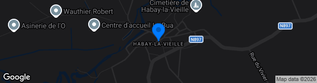 Map showing Complexe Sportif d'Habay-la-Vieille