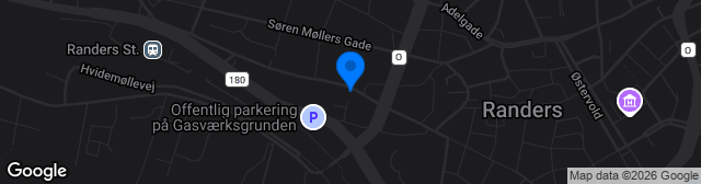 Map showing Ulvehøj Idrætscenter