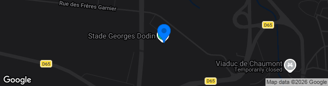 Map showing Stade Georges Dodin