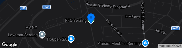 Map showing RFC Seraing Terrein 2