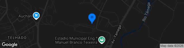 Map showing Complexo Desportivo Francisco Carvalho
