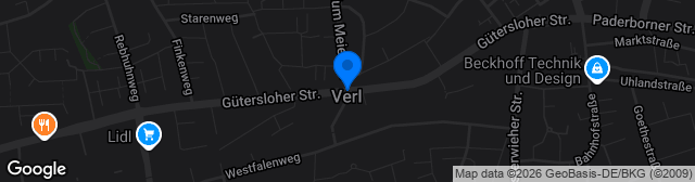 Map showing Poststadion Kunstrasen 1
