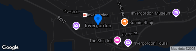 Map showing Invergordon Recreation Grounds