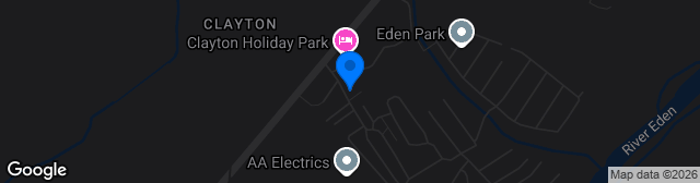 Map showing The Clayton Caravan Park Recreation Ground