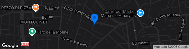 Map showing Stade Sévan