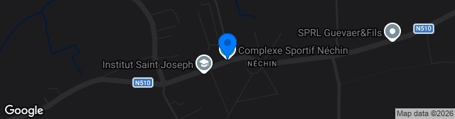 Map showing Complexe Sportif Nechin Terrein 1