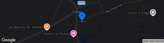 Map showing Terrein Libin