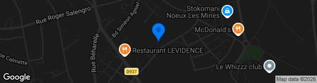 Map showing Stade Camille-Tisserand