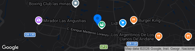 Map showing Estadio Municipal Aceró