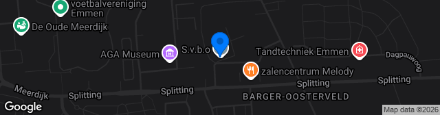 Map showing Sportpark SVBO