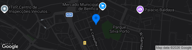 Map showing Estádio Francisco Lázaro