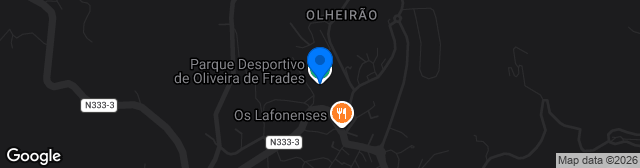 Map showing Parque Desportivo De Oliveira De Frades