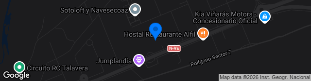 Map showing Ciudad Deportiva Ebora Formación