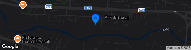 Map showing Stadio Don Mauro Bartolini