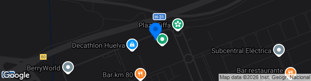 Map showing Ciudad Deportiva Decáno del Fútbol Español