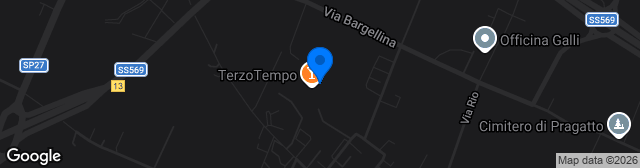 Map showing Centro Sportivo Crespellano