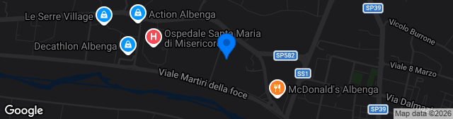 Map showing Stadio Annibale Riva