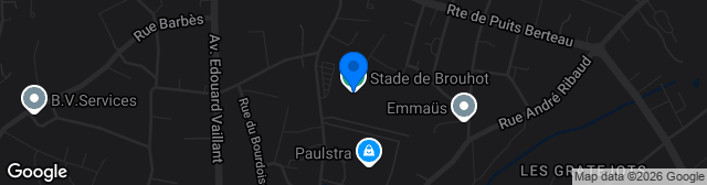 Map showing Stade de Brouhot