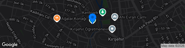 Map showing Kırşehir Ahi Stadyumu