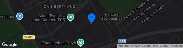 Map showing Camp 1 del Ciutat Esportiva Joan Gamper