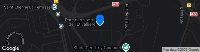 Map showing Parc des Sports de l'Etivallière