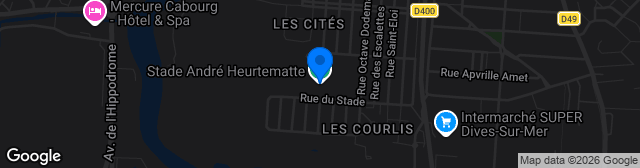 Map showing Stade André Heurtematte