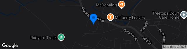 Map showing F. Ball Community Stadium
