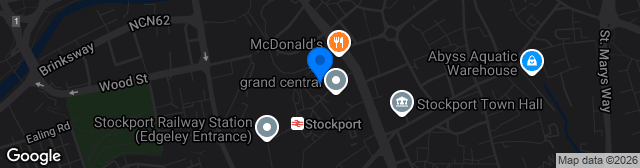 Map showing Life Leisure Stockport Sports Village