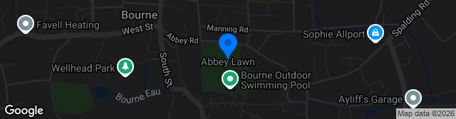 Map showing Abbey Lawn