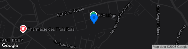 Map showing Stade de Rocourt