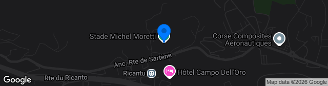 Map showing Stade Michel-Moretti